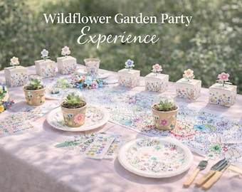 Frühlingshafte Gartenparty-Erfahrung | Wildblumen Geburtstags- & Bastelfeier-Kit | Bedeutungsvoller Andenken-Moment