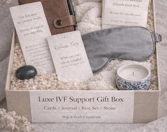 IVF Support Geschenkbox | Fruchtbarkeitsbehandlung, Pflegepaket, Ermutigung (Signaturbox)