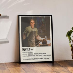 DEXTER, Dexter Poster, Dexter series poster, Poster, Music, Rap, Wall Art, Wall Decor, Wall Print, Wall Poster, Poster, Series Poster