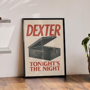 DEXTER, Dexter Poster, Dexter series poster, Poster, Music, Rap, Wall Art, Wall Decor, Wall Print, Wall Poster, Poster, Series Poster