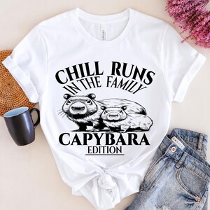 Funny Capybara Tee, Chill Family Shirt, Capybara Lover Gift, Funny Animal Tee, Unique Capybara Apparel