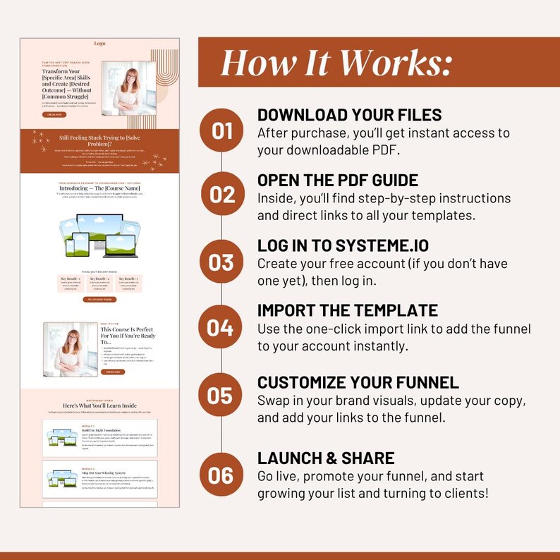 Course Funnel Template | Systeme.io Funnel | Online Course Sales Funnel ...