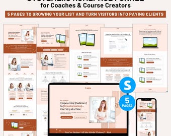 Trechtersjabloon voor startpagina van Systeme.io | Systeme.io-websitetrechter | Sjabloon coachingwebsite | Homepage Alles-in-één trechter