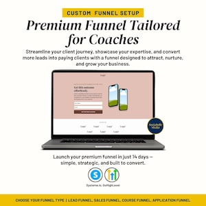 Custom Sales Funnel Design & Setup for Coaches and Consultants