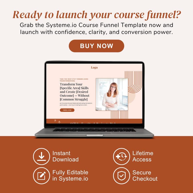 Course Funnel Template | Systeme.io Funnel | Online Course Sales Funnel ...