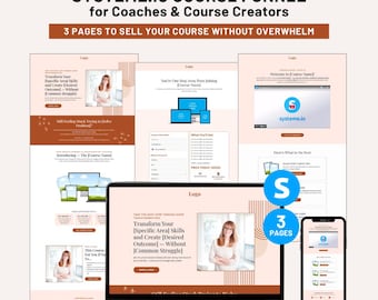 Course Funnel Template | Systeme.io Funnel | Online Course Sales Funnel | Digital Product Funnel | High Converting Coaching Funnel