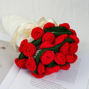 Handmade Crochet Rose Bouquet Blanket, Flower Bouquet Throw, Rose Blanket Baby Shower, Sofa Blanket Throw, Birthday/Wedding Gift