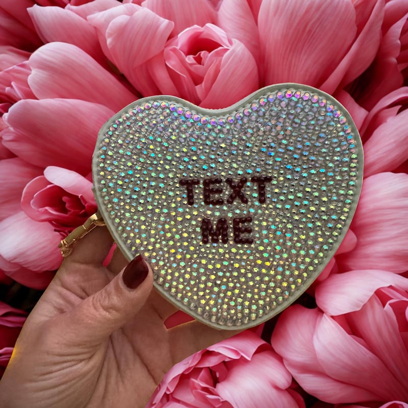 Bedazzled Heart Purse - Etsy