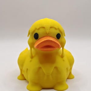 Schmelzende Ente: 3D Gedrucktes PLA Kunststoff Quirky Dekor