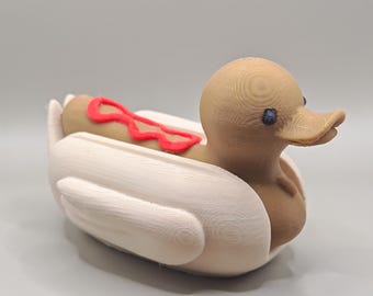 Hotdog Duck: PLA Plastic Novelty Figurine