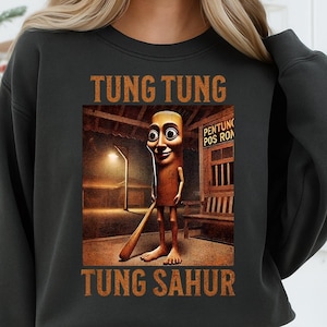 Tung Tung Tung Sahur Meme PNG | Viral Meme Clipart | Italian Brainrot Bootleg Design for T-Shirts, Mugs & Sublimation