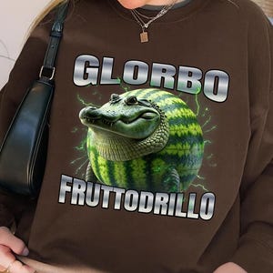 Glorbo Fruttodrillo Meme PNG | Italian Brainrot Digital Clipart | Funny Viral Crocodile Fruit Design for T-Shirts, Mugs & Sublimation Crafts