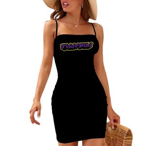 Upside Down Pineapple Short Spaghetti Strap Bodycon Dress Flat Collar, Swingers, Hotwife hot Wife, Swinging couple, Upside Down Pineapple