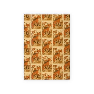 Rustic Fox Gift Wrap Papers - Eco-Friendly Wrapping, Fall Celebrations, Woodland Decor, Crafting, Eco Gifts