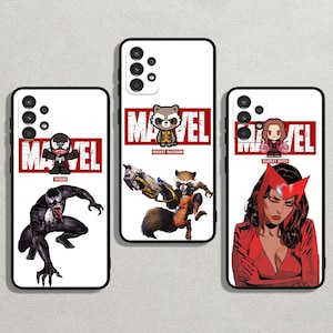 Avengers Superhero Art Slim Flexible Soft Cover Case For iPhone 16/14/13 Pro Max & For Samsung Galaxy S25/S22+/S21 Note FE Ultra Plus