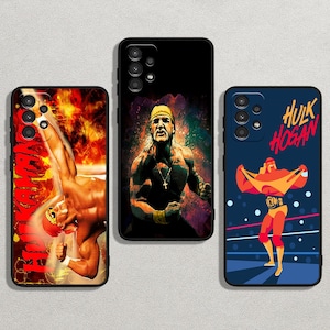 Hulkamania Legend Art Slim Flexibelt Mjukt Skal För iPhone 16/14/13 Pro Max & För Samsung Galaxy S25/S22+/S21 Note FE Ultra Plus