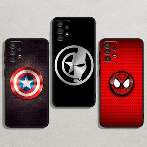 Avengers Superhero Art Slim Flexible Soft Cover Case For iPhone 16/14/13 Pro Max & For Samsung Galaxy S25/S22+/S21 Note FE Ultra Plus
