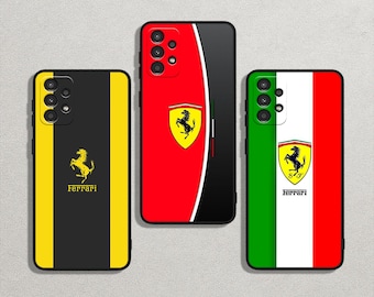 Custodia morbida e flessibile sottile con motivo sportivo italiano per iPhone 16/14/13 Pro Max e Samsung Galaxy S25/S22+/S21 Note FE Ultra Plus