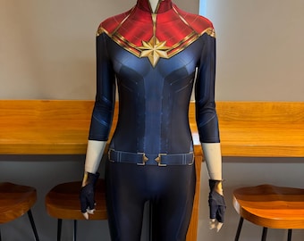 Captain Carol Danvers Bodysuit Cosplay Costume Cosplay Outfit