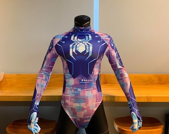 Maillot de bain Spider-Byte Cosplay Spider-Man: Across the Spider-Verse Cosplay Costume Body