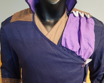 Baldur's Gate Gale Dekarios Costume Cosplay Suit Baldur's Gate Dark Blue Cosplay Outfit