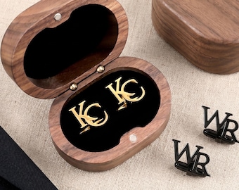 Aangepaste manchetknopen vader vader, gepersonaliseerde eerste manchetknopen voor vader van bruid bruidegom, huwelijkscadeau voor hem, gegraveerd vaderdagcadeau