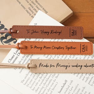 Personalized Leather Bookmark,Gifts for readers,Gift for Book Lovers,book mark for him,Personalized Bookmark,Gift for Teacher,Groomsman Gift