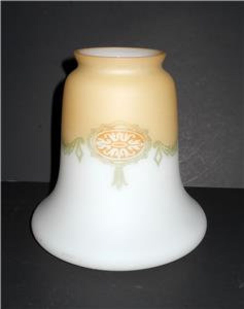 Vintage Art Deco Satin Glass Lamp Shade Replacement