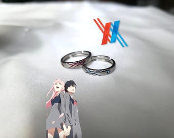 Darling in the Franxx Cosplay Ring | Zero Two Hiro Couple Jewelry