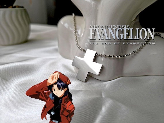 EVA 葛城ミサト ネックレス | ステンレススチール製クロス、コスプレ用
