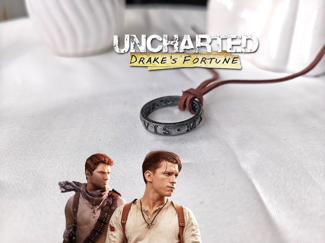 YouU 30 stks Uncharted 4 Sieraden Set Drake Gegraveerde Schedel Bronzen