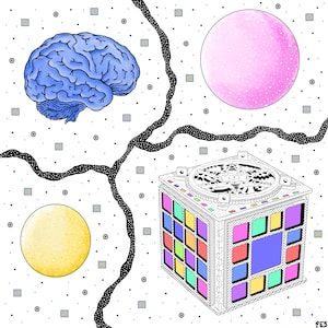 Rainbow Box - Abstract Digital Art
