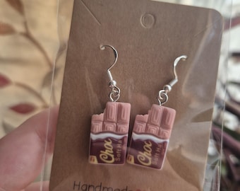 Chocolate Bar Earrings