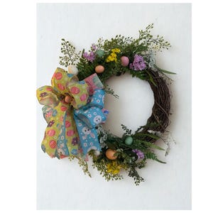 Easter Wreath, easter bunny, easter eggs, grapevine, indoor wreath, home decor
