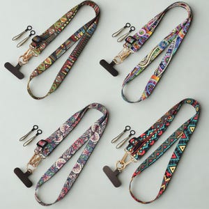 Phone Lanyards Neck Strap Adjustable Phone Strap, Anti-loss Long Crossbody Lanyards, Gift for her