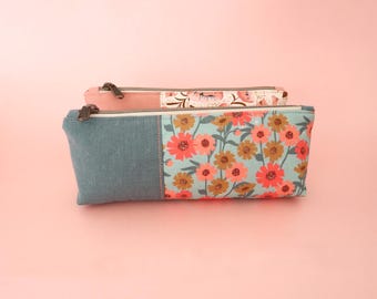 Astuccio portapenne con cerniera, organizer per cosmetici e trucco