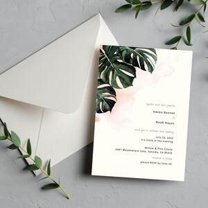 Minimalist Wedding Invitation Bundle – Canva Editable Template | Save the Date, Table Numbers, Seating Chart & More | Instant Download