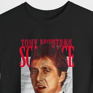 Scarface Tony Montana Shirt, Scarface T-Shirt, Tony Montana Shirt, Brian De Palma, Crime Movie Shirt, Al Pacino Shirt, Robert De Niro Shirt