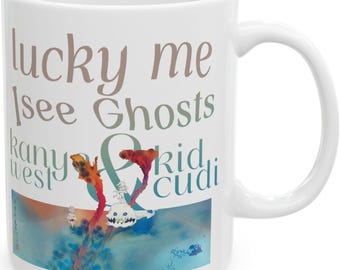 Kids See Ghosts Mug, Kanye West Mug, Kid Cudi Mug, Man On The Moon Mug, Kid Cudi Coffee Mug, Kid Cudi Shirt, Kanye West Shirt, (11oz, 15oz)