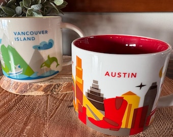 Starbucks Coffee Mug, You Are Here Series, Austin, Vancouver Island