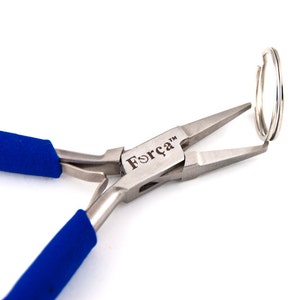 Alicates para anillos superpuestos divididos para joyería Força RTGS-398 de 5" a 125 mm.