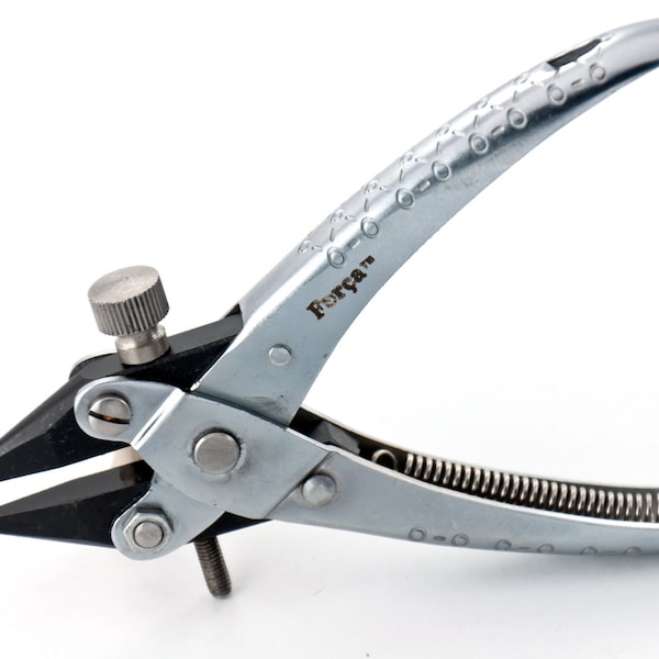 Forca RTGS-290-PSM Jewelry Parallel Action Snipe Nose Pliers with Adjustable Smooth Jaws 5.50" - 140mm.