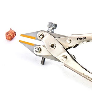 Forca RTGS-323-B Jewelry Parallel Flat Nose Pliers with Brass Lined Jaws 6.5&quot; - 160mm