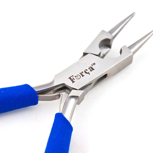 Forca RTGS-206 Jewelry Rosary Making Round Nose Pliers with Cutter 5.50" - 140mm.