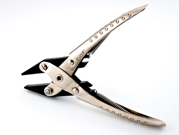 Heavy Duty Parallel Action Half Round Concave Nose Pliers Jewellery Crafts Wires
