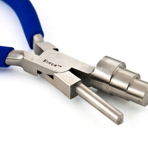 Força RTGS-198-L Jewelry Wrap and Tap Stepped Pliers 13-16 & 20mm. -  6.5&quot; - 160mm.
