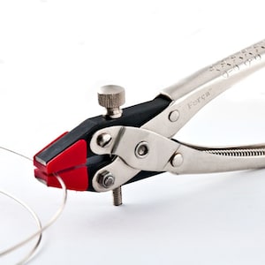Força RTGS-323 Schmuck Parallel Aktion flache Nasenzange mit verstellbaren Nylon-Kiefern - Wire Straightener Zange