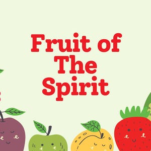 Fruit of the Spirit Printable for Toddlers Bible Affirmations for Kids  Christian Wall Art Galatians 5:22 Faith Based Learning for Children