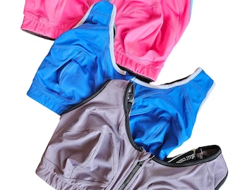 Performance Bra Pack – 3 Medium-Support Sports Bras | Breathable & Moisture-Wicking (DD+ Sizes)