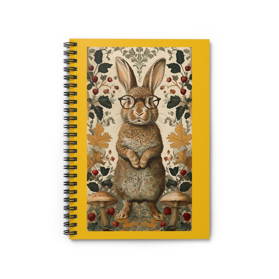Whimsical Rabbit Spiral Notebook - Perfect for Nature Lovers, Writers ...